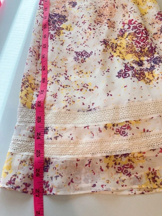 Guess Lace Floral Crisscross Halter Mini Dress Bohemian Romantic Flora Nikrooz - Picture 8 of 9